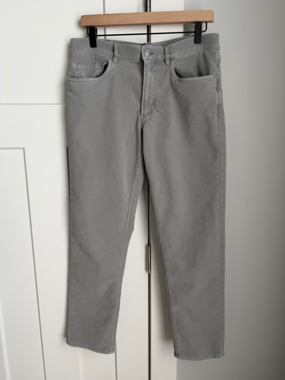 Faherty Stretch Terry 5-Pocket Pant, Mens. Iron 33x30